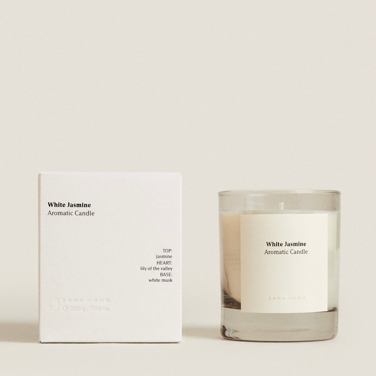 White Jasmine Scented Candle