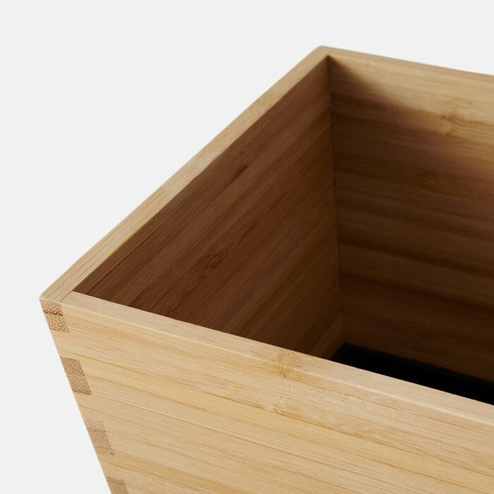 Square Natural Bamboo Plant Pot