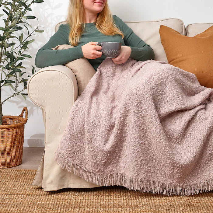 Crinkle Knit Throw