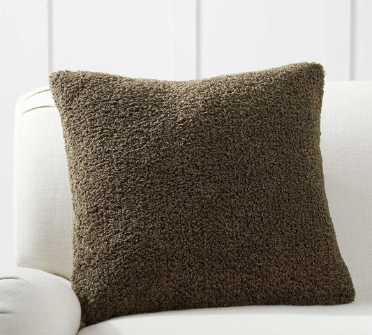 Cozy Faux Fur Teddy Pillow Cover