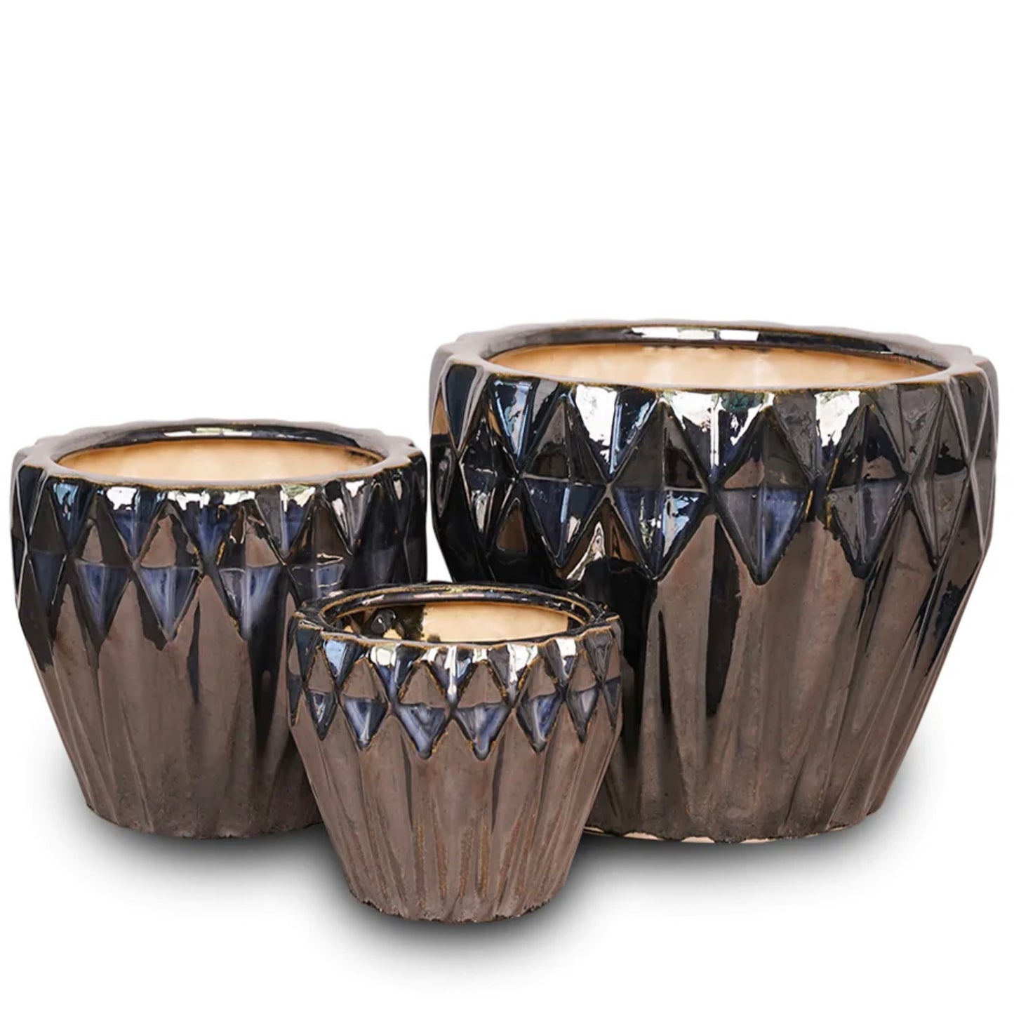 Richmond Shinny Black Pearl Plant Pot