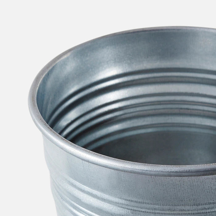 Textured Classic Steel Plant Pot